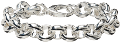Hanrej Silver Belcher Chain Bracelet In Silver