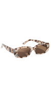Aire Ceres 51mm Rectangular Sunglasses In Cookie Tort/brown Mono