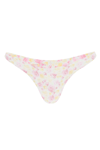 Magda Butrym Floral-print Bikini Bottoms In White,yellow,black