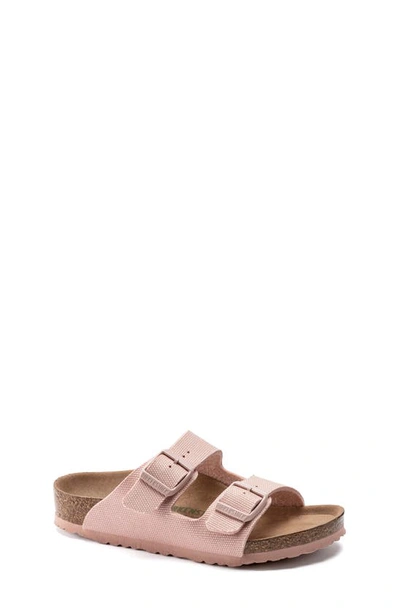 Birkenstock Kids' Arizona Canvas Slide Sandal In Pink