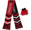 Foco Red Toronto Raptors Glove & Scarf Combo Set In Red