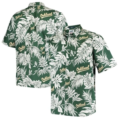 Reyn Spooner Men's  Green Oakland Athletics Aloha Button-down Shirt