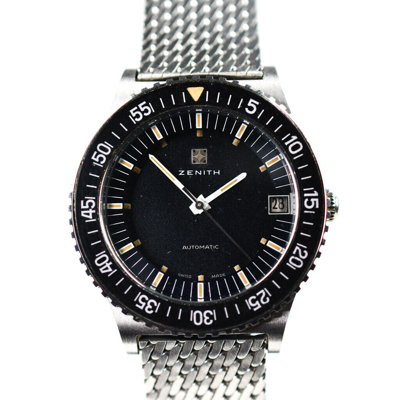 Pre-owned Zenith Surf 01.0170.380 38mm Cal 2542 Pc Acrylic Bezel 