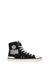 Isabel Marant Benkeen Logo High-top Canvas Trainers In Black