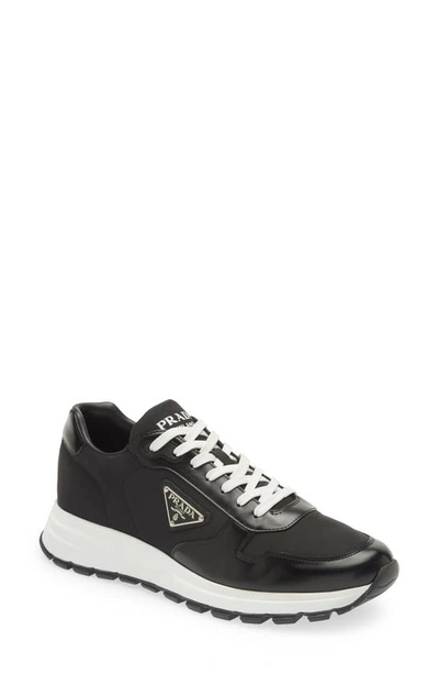 Prada Re-nylon Triangle-logo Low-top Sneakers In Black