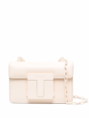 Tom Ford Shoulder Bag With Logo Plaque In Nude & Neutrals