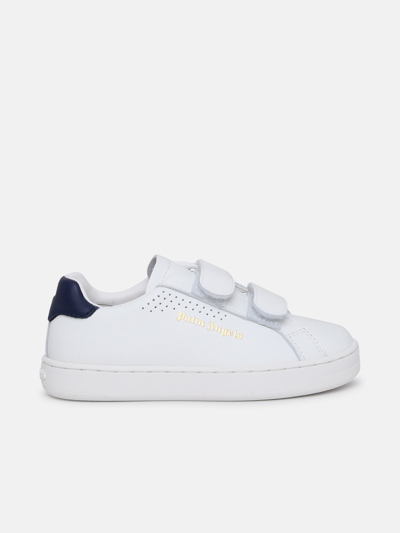 Palm Angels White Leather Blend Palm One Trainer