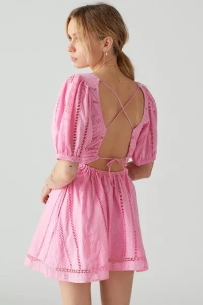 strapless open back dress Berylove Women Pink Flower Pleated A Line Wedding Party Guest Dress with Slit Floral Print Maxi Dress, Pink Flower / XL main image 0