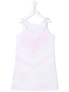 GIVENCHY KIDS JERSEY DRESS WITH GIVENCHY TIE-DYE HEART PRINT