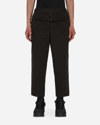 Comme Des Garçons Shirt Yarn Dyed Trousers In Black