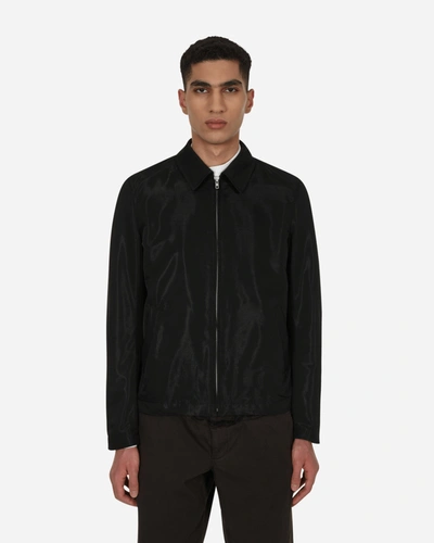 Comme Des Garcons Black Velvet Zip Jacket In Black