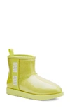 Ugg Classic Mini Waterproof Clear Boot In Pollen