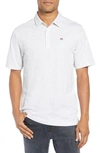 Travismathew Classy Regular Fit Jersey Polo In Heather White