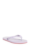 Christian Louboutin Loubi Flip Flop In Lilac