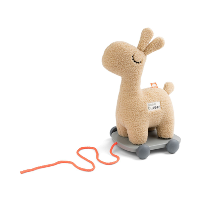 Done By Deer Kids' Lalee Pull-along Toy Sand In Beige