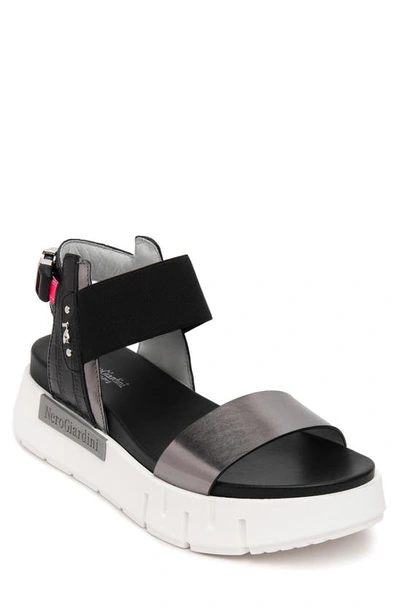 NEROGIARDINI NEROGIARDINI SPORTY PLATFORM SANDAL 
