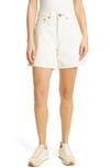 Rag & Bone Maya Denim Shorts In Ecru