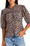 RIVER ISLAND FLORAL FRILL TOP