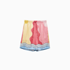 Casablanca Soleil Levant Silk Shorts In Soleil Levant