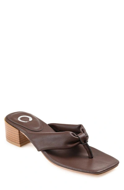 Journee Collection Seelah Slide Sandal In Brown