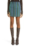 Marine Serre Signature Motif Mini Skirt In Multicolor Dyed
