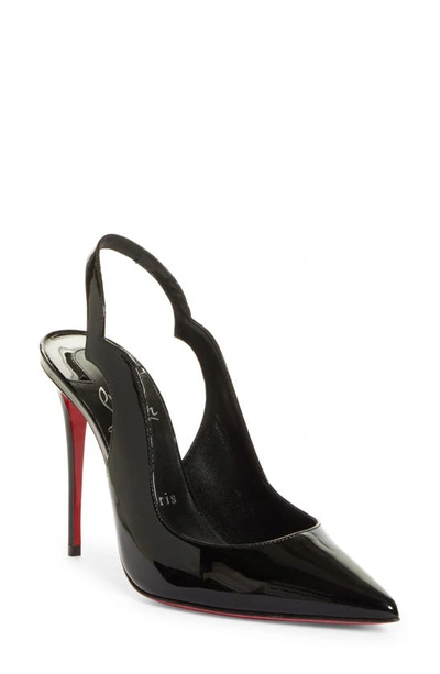 Christian Louboutin Hot Chick Pointed Toe Slingback Pump In Black