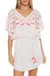TRINA TURK LAHAINA BELTED COVER-UP TUNIC DRESS