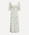 Rixo London Montenegro Graphic-print Crepe Midi Dress In Green Printed
