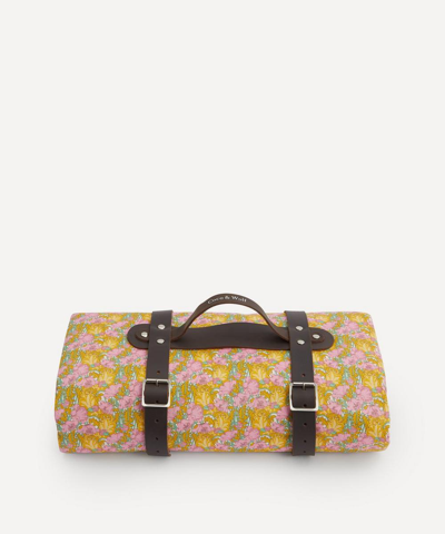 Coco & Wolf Clementina And Meadow Song Picnic Blanket In Multicoloured