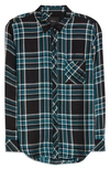 Rails Hunter Plaid Button-up Shirt In Midnight Cerulean Blue