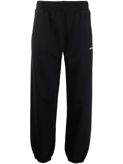 Off-white Helvetica-print Track Pants In Schwarz