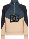 DOLCE & GABBANA COLOUR-BLOCK LOGO SWEATSHIRT