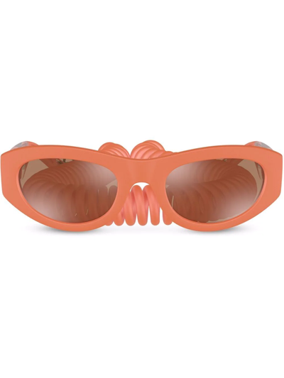 Dolce & Gabbana Reborn To Live Rectangle-frame Sunglasses In Orange
