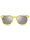 DOLCE & GABBANA SQUARE FRAME MIRRORED SUNGLASSES