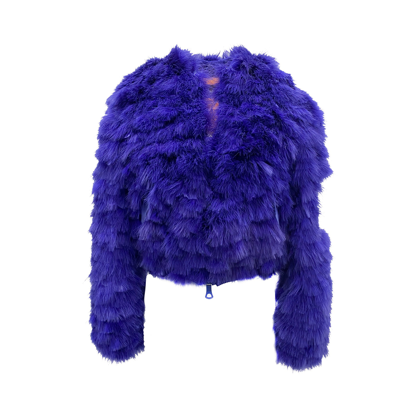 Dsquared2 Feathers Bomber Jacket In Blue
