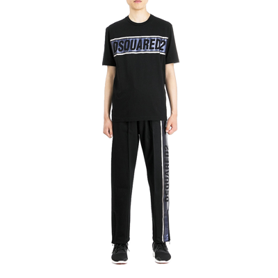 Dsquared2 Side Logo Pants In Black