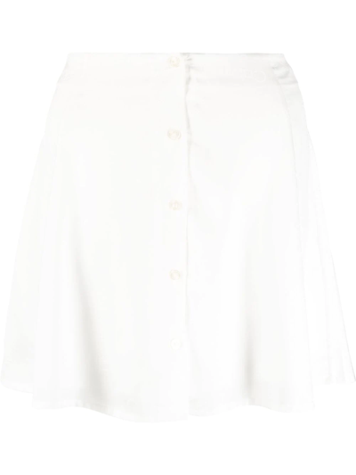 Calvin Klein Jeans Est.1978 Front Button-fastening Skirt In Weiss