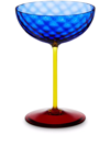 Dolce & Gabbana Hand-blown Murano Champagne Glass In Blue