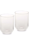 Dolce & Gabbana Hand-blown Murano Beverage Glasses (set 2) In White