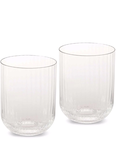 Dolce & Gabbana Hand-blown Murano Beverage Glasses (set 2) In White