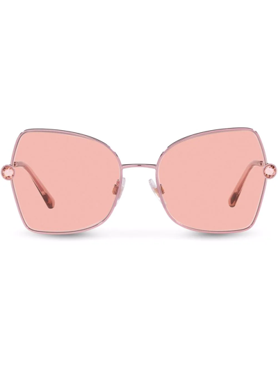 Dolce & Gabbana Dg Crystal Sunglasses In Pink