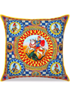 Dolce & Gabbana Extra Large Canvas Cushion In Yellow