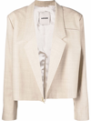Aeron Single-breasted Cropped Blazer In Neutrals