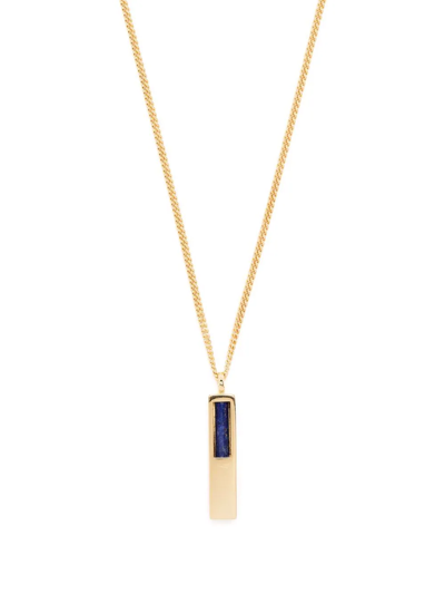 Tom Wood Gold-plated Silver Lapis Lazuli Necklace
