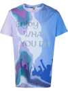 Isabel Marant Men's Enjoy What You Do Sunset T-shirt In Blau