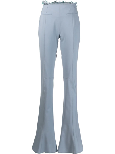 Jacquemus Le Pantalon Tangelo Wool-blend Pants In Light Blue