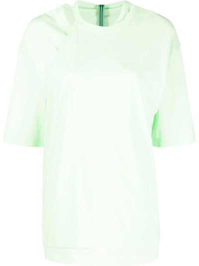 Y-3 Layered Logo-print T-shirt In White