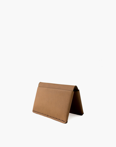Mw Makr Leather Horizon Four Wallet In Brown