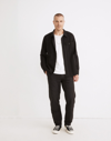 Madewell Relaxed Straight Workwear Pants In Black Coal