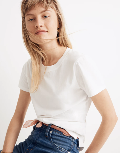 Madewell Northside Vintage Tee In White Chalk